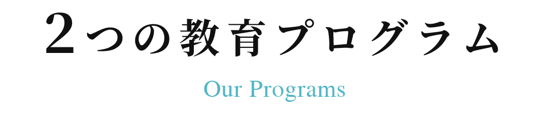 2つの教育プログラム